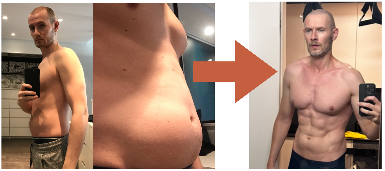 Transformation avant/après